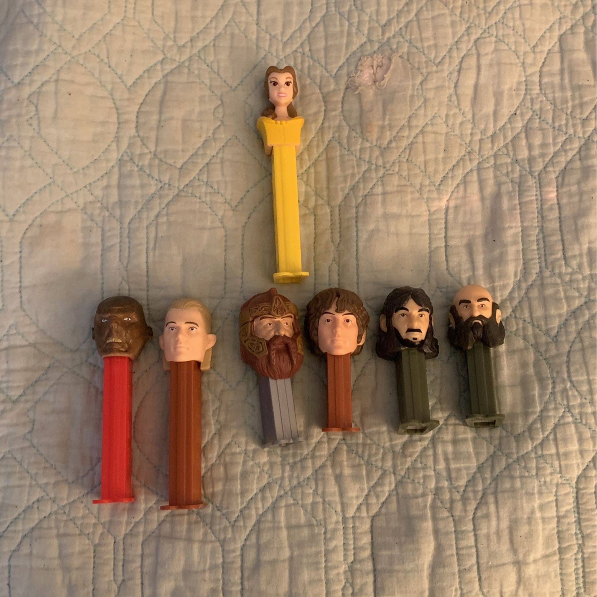 Seven Pez Dispensers Lord Of The Rings Plus Bella