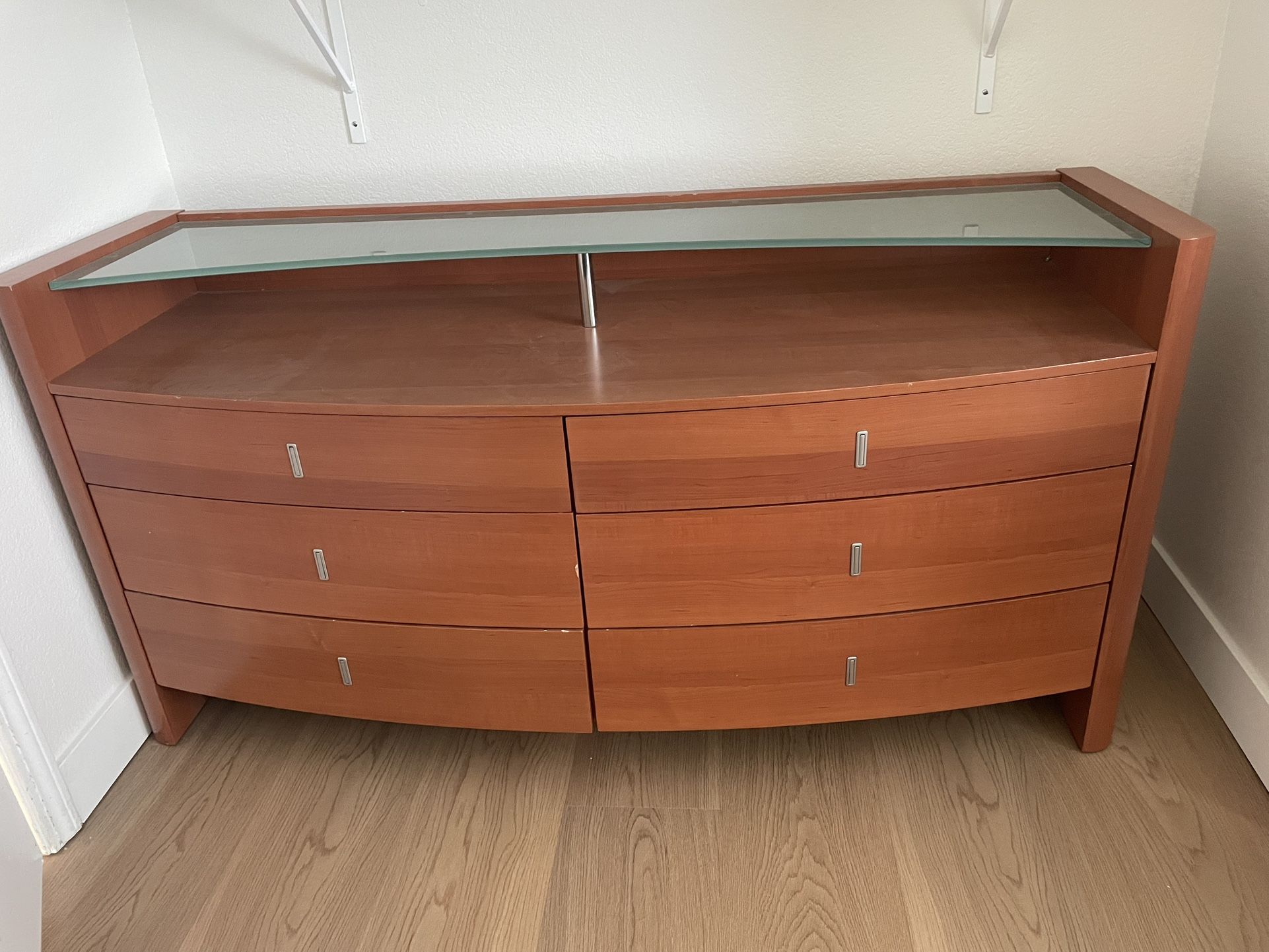 Glass-top dresser/ Console