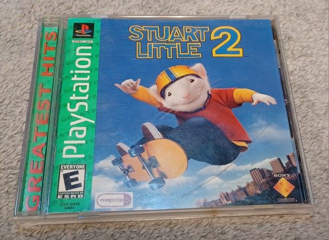 Playstation 1 Stuart Little 2 Mouse Video Game Vintage