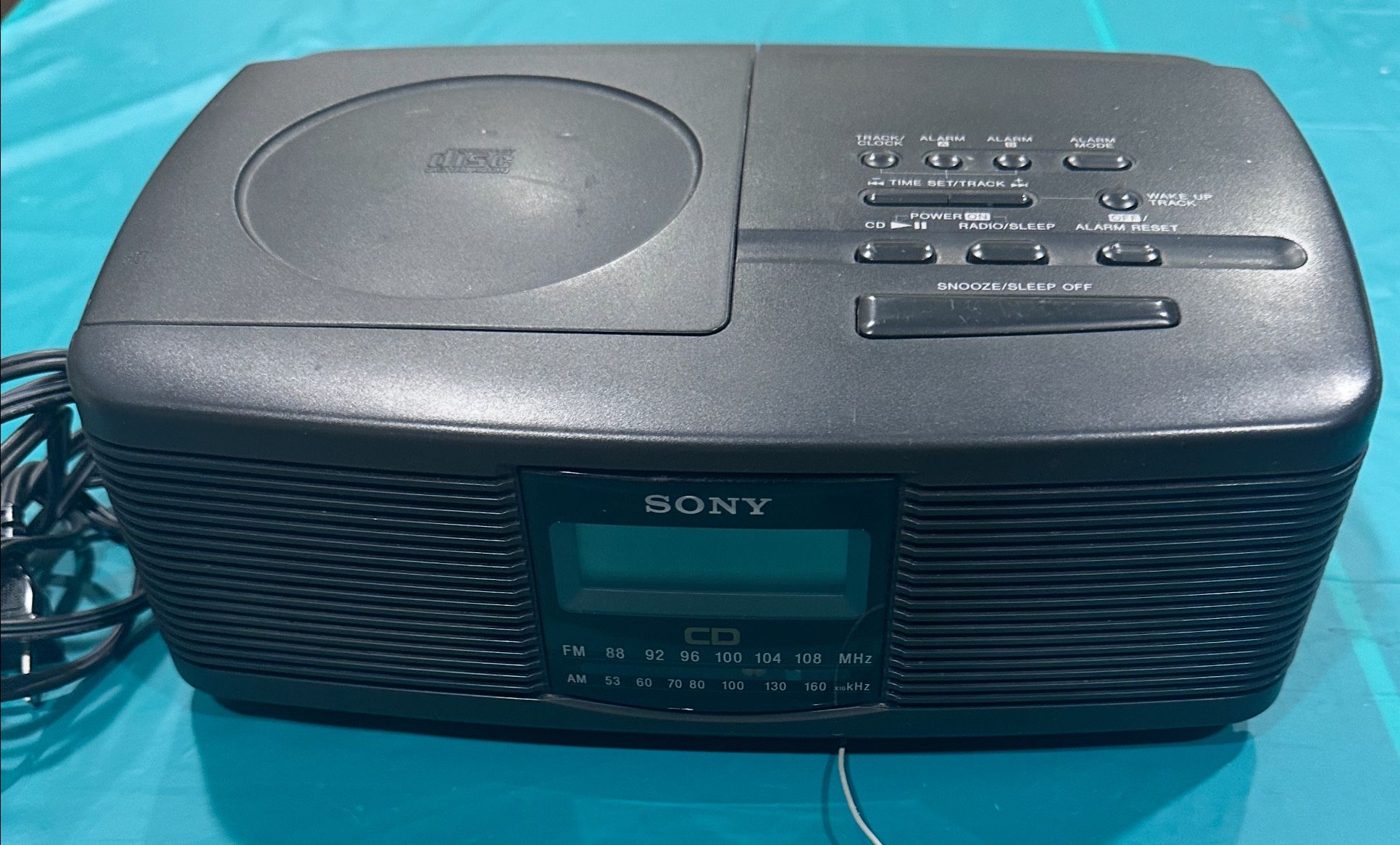 Sony CD Player Alarm Clock Radio ICF-CD810 Black