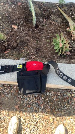 Black and Red Tool Belt Pouch Bag