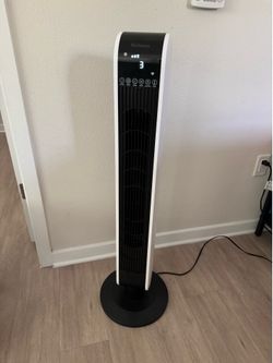 Holmes 40' Wi-Fi Tower Oscillating Fan with Clean Breeze