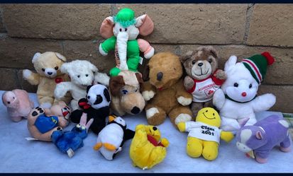 LOT OF 25- STUFF ANIMALS