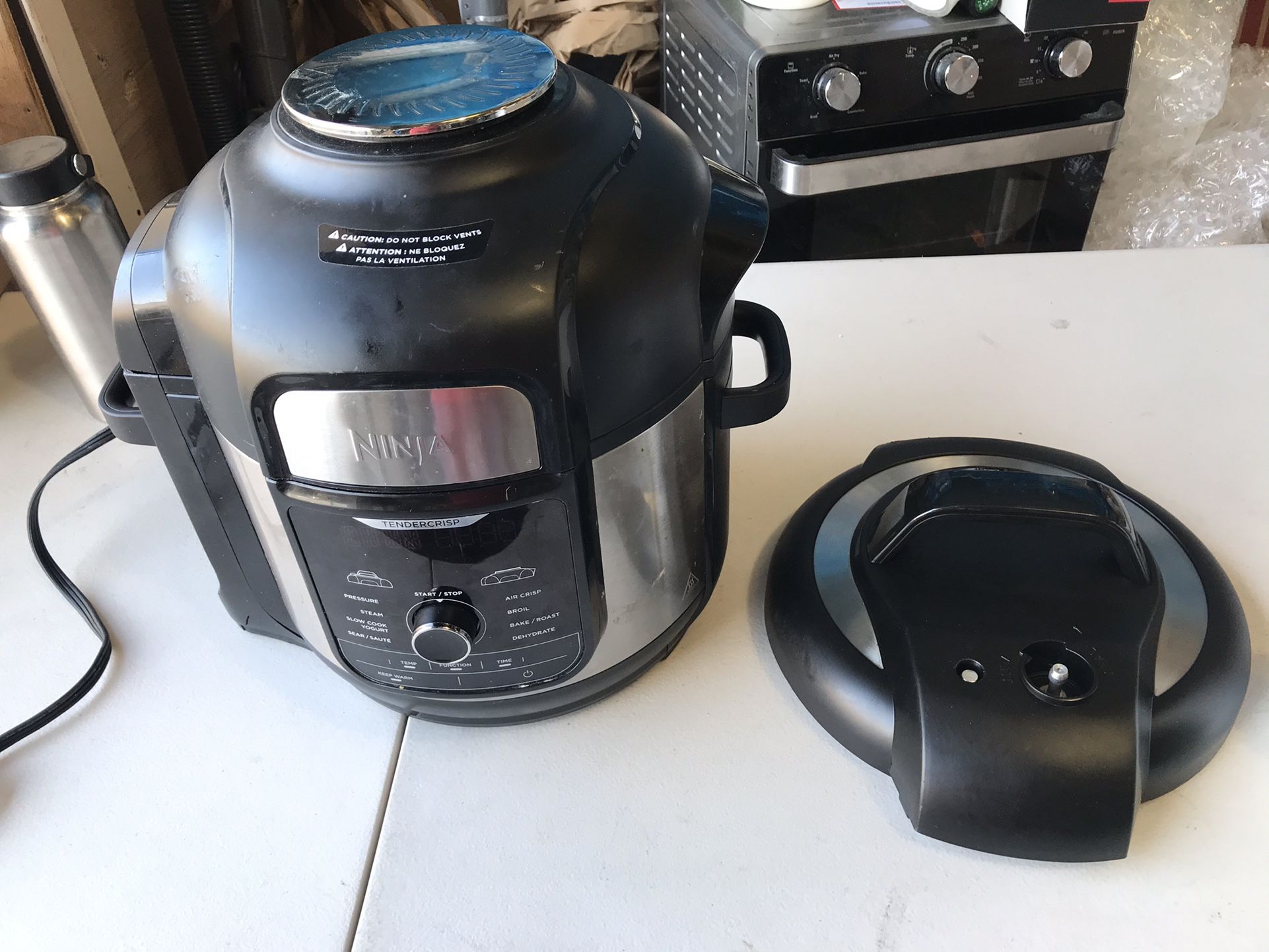 Stainless Steel Ninja Air Fryer Deluxe Xl Ninja Foodi™ FD401 12-in