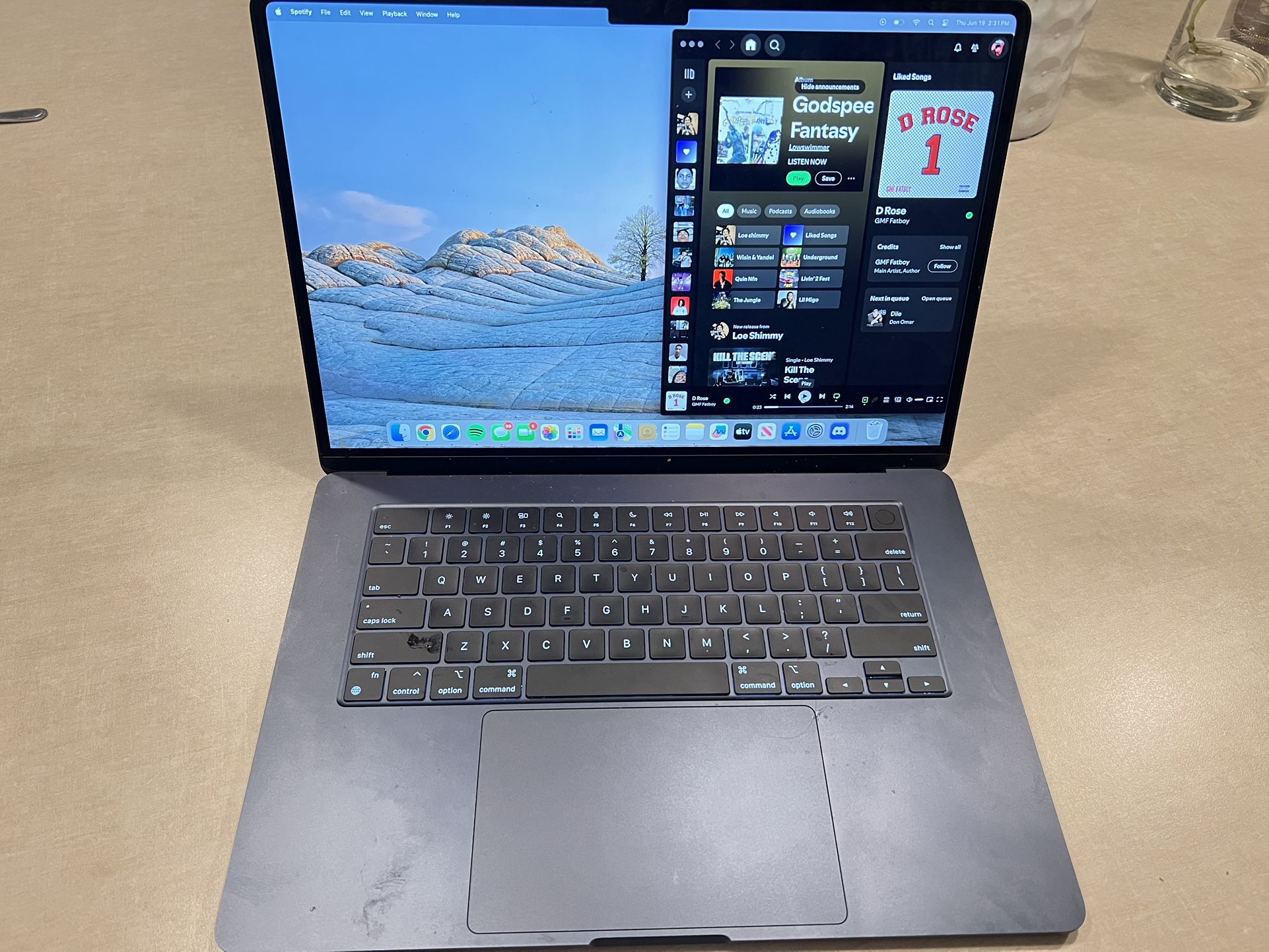 Apple MacBook Air 15" (256GB SSD, M2, 8GB) Laptop - Midnight - (June, 2023)