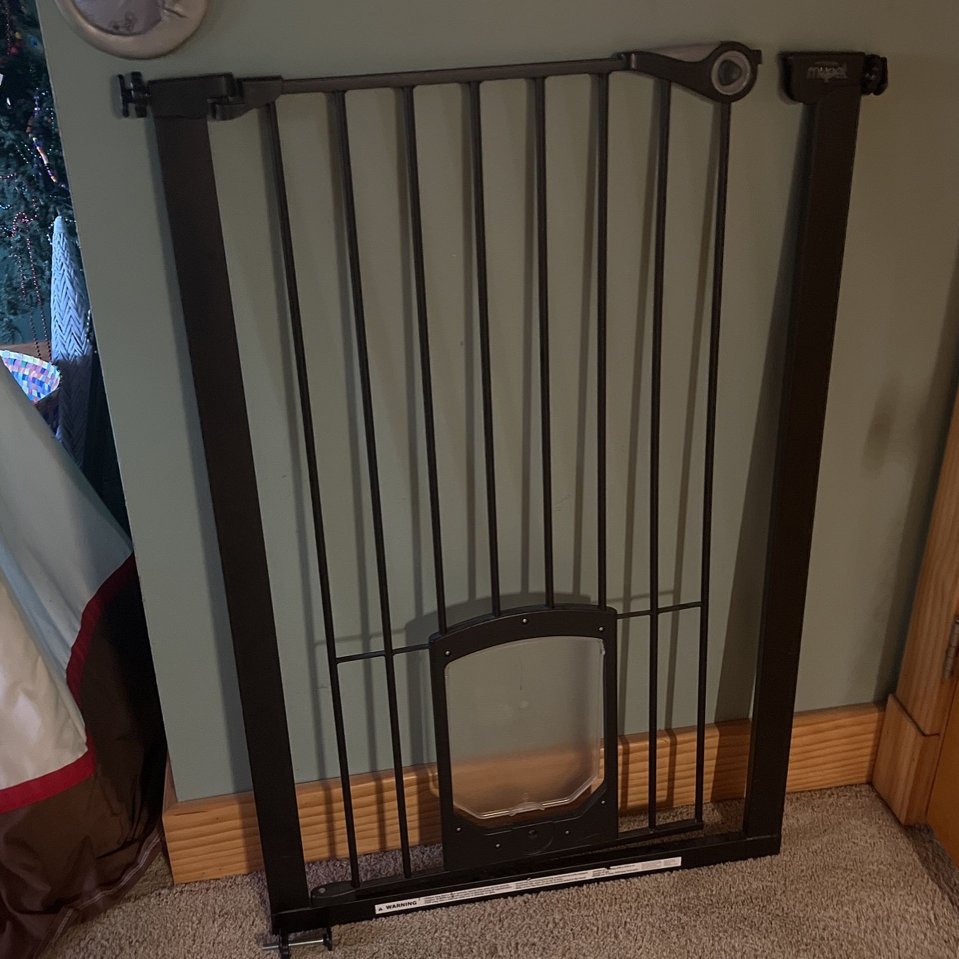 Extra Tall pet gate With Dog Door
