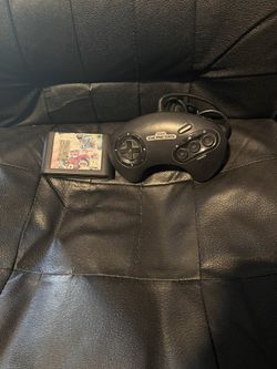 Sega Genesis Controller And Game 