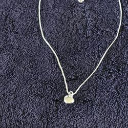 20 Inch Steeling Silver 925 With Heart Pendant 