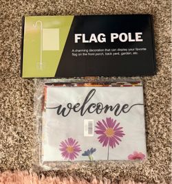 Flagpole, outdoors, every season