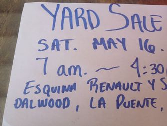 Big Yard Sale