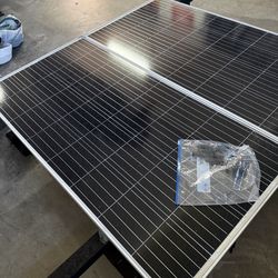 Solar panels (2) for van campers with track and towers