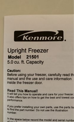 Freezer 5cu 