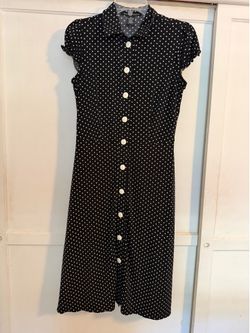 Polka dot midi dress