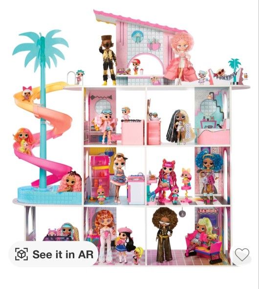 LOL DOLLHOUSE ,LOL WAREHOUSE AND PLANE SET ALL