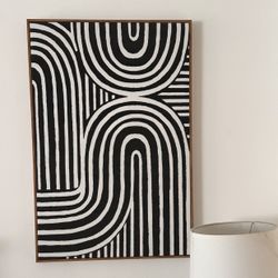 Modern Black & White Abstract Wall Art