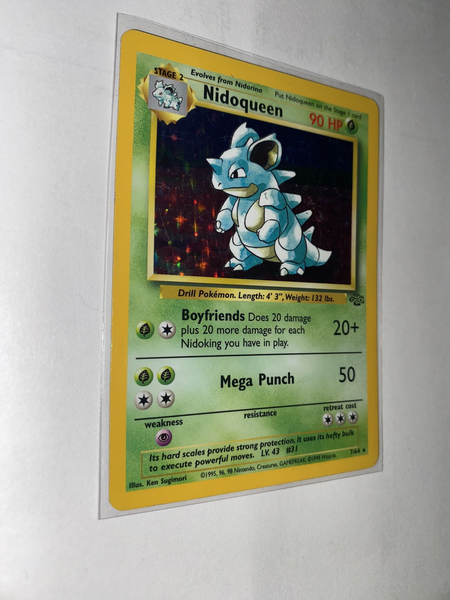 Pokemon Nidoqueen Card (07/64)