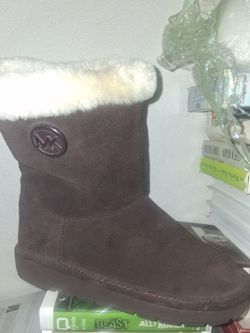 Michael Kors boots coffee suede 5w