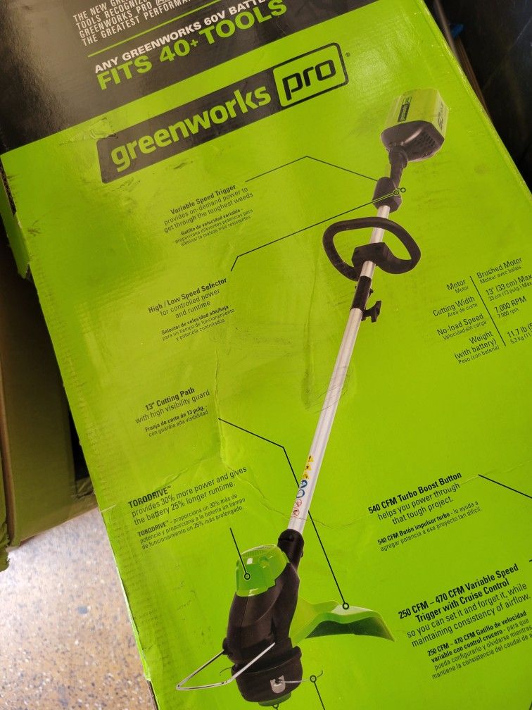 Greenworks 60v Weed Eater Tool Only for Sale in Lake Elsinore, CA OfferUp