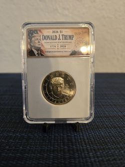 2026 Donald Trump $1 Coin 250th Anniversary Semiquincentennial Custom