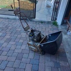 Sears and roebuck craftsmen front Throw seven blade lawn mower