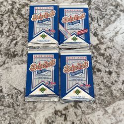 1991 Upper Deck Baseball Cards Wax Pack Lot Of 3