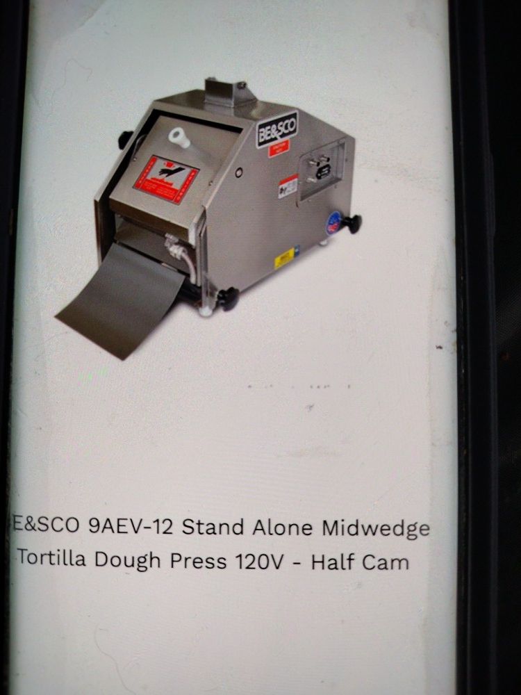 Tortilla Maker / BE&SCO 9AEV-12 Stand Alone