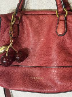 Red Leather Liebeskind Crossbody Shoulder Purse