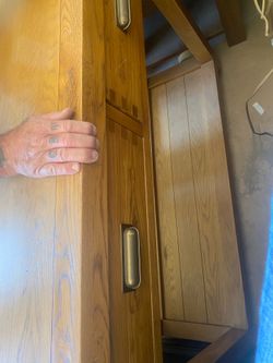 Solid wood console