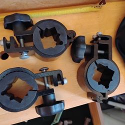 3 Of The 25/32/35mm Foot Pegs Footrest Mount Clamps Fit 