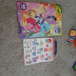 My Little Pony Coloring Book And Princess Tattoos For Kids