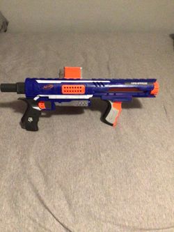 NERF Rampage N-Strike Elite Toy Blaster with 25 Dart Drum Slam Fire for Kids