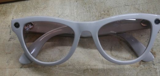RAY BAN META SKYLER SUNGLASSES RW4010 SHINY CHALKY GRAY 52/20/150 F(contact info removed)8