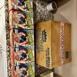 1989 Fleer NBA Basketball Case With 5 Sealed Boxes 