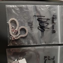 7" Sterling Silver Bracelets $15 Each