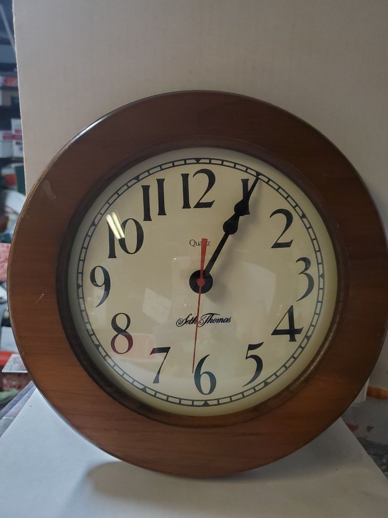 Wood clock