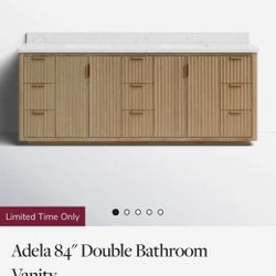 Brand New: Joss & Main Adela 84” Double Vanity 