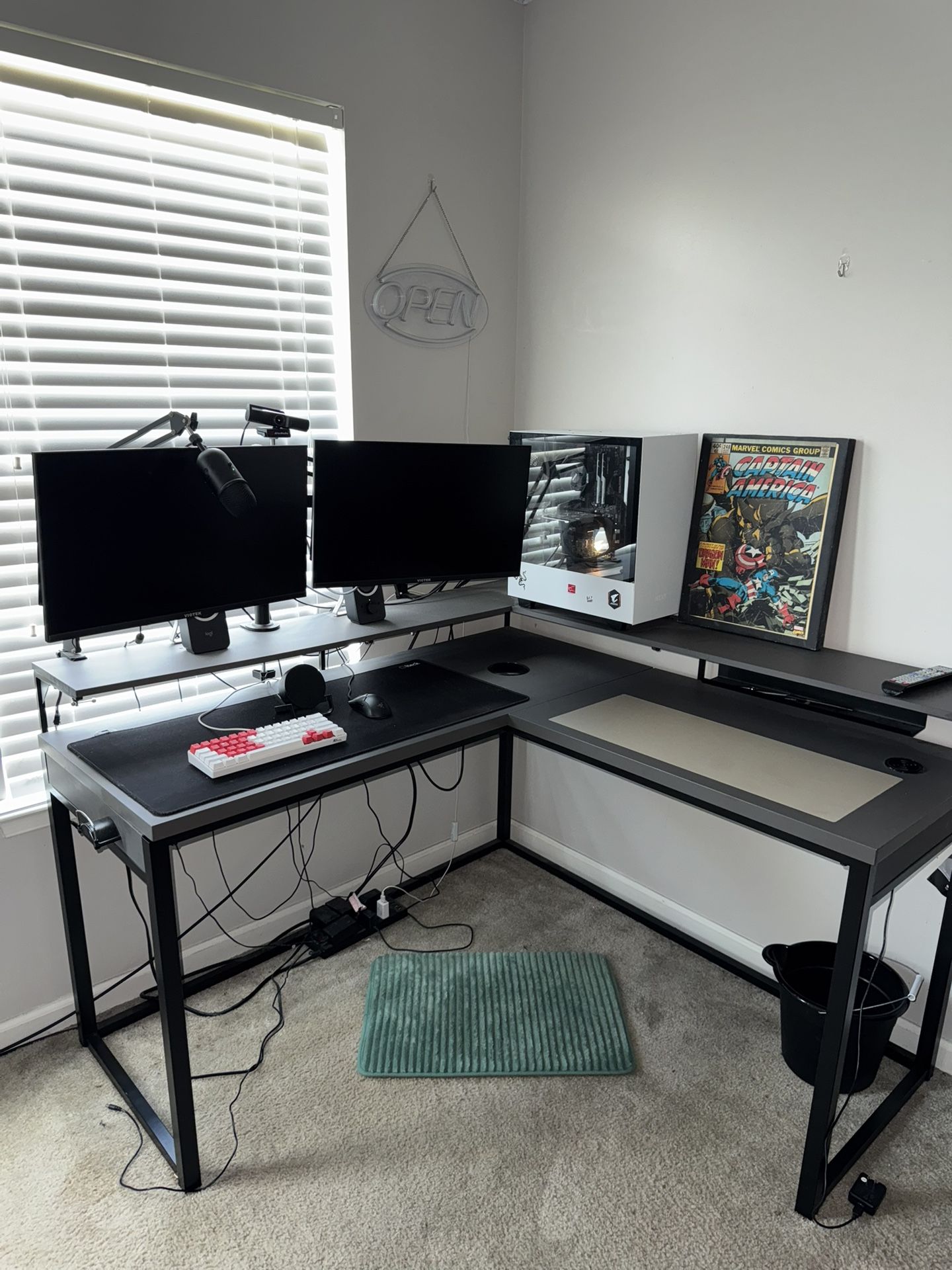 Custom Double Monitor PC Set