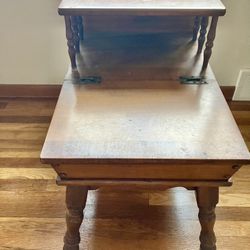 Vintage Wooden End Table