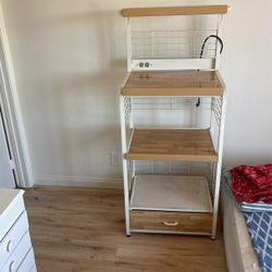Microwave Shelf With Plug $50