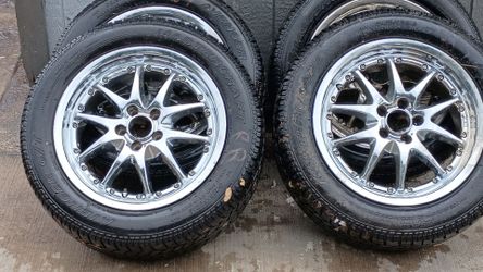 16in chrome rims with brand new tires $200 obo