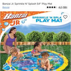 Kids sprinkle and splash play mat