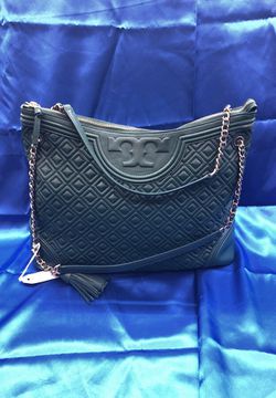 Tory Burch Fleming Tote Norwood Green 31426 for Sale in Sugar Land, TX -  OfferUp