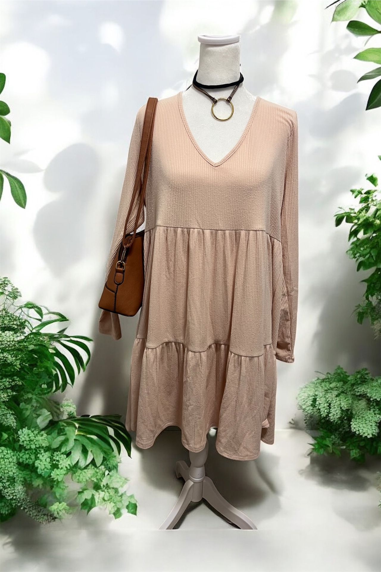 plus size XXL Wild Fable Blush Long Sleeve Dress