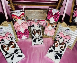Cow Print Western Bows