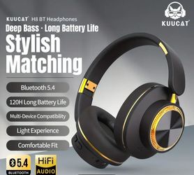 Headphones Wireless Over Ear Headphones Lightweight Active Noise Cancelling Headset Usb C Charging 