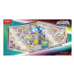 Pokemon Prismatic Evolutions Lucario ex & Tyranitar ex Premium Collection (Sam's Club)