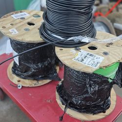 (4 available) Building Wire: Copper, 3 AWG, 1 Conductors, Stranded, Black, 500 ft Lg, THHN