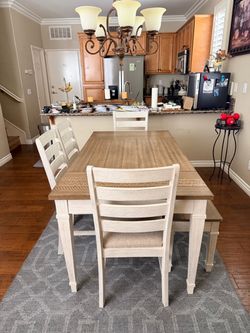 4 chair / Bench Dining Table