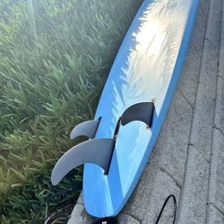 8’4” NSP Surfboard with Fins