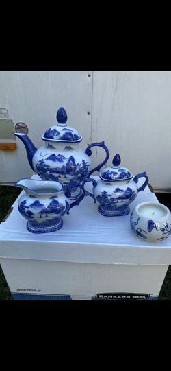 Blue Bombay Vintage Coffee Set